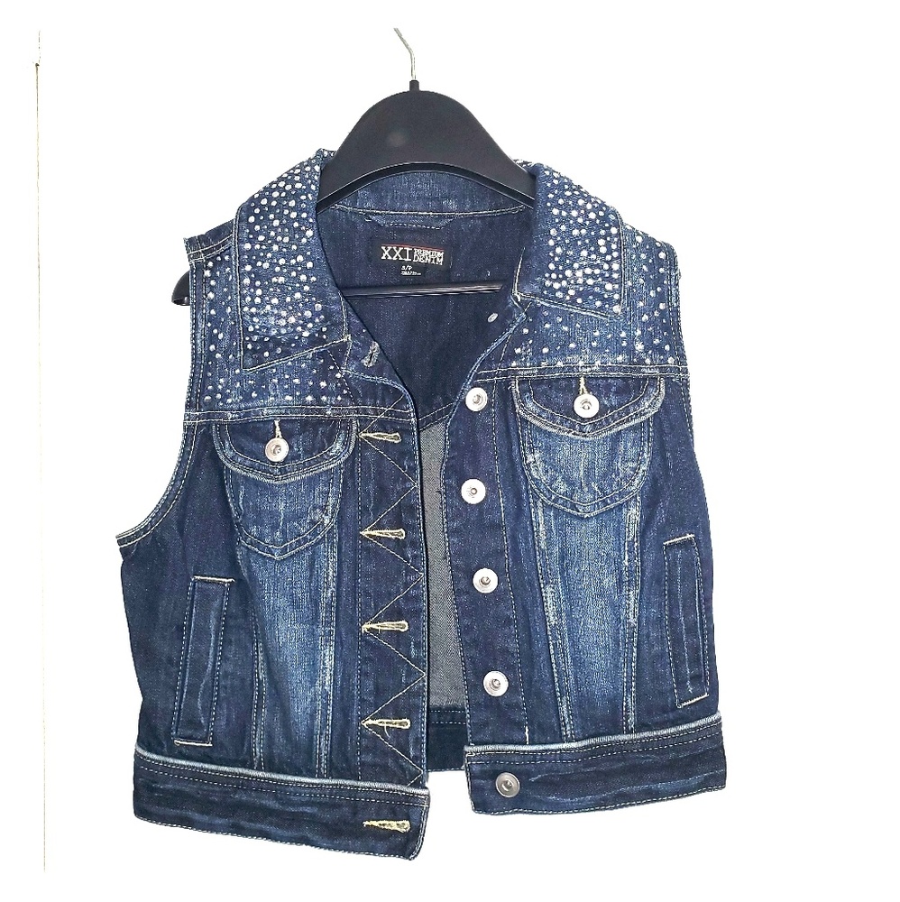 Women's Jean Denim Jacket Vest